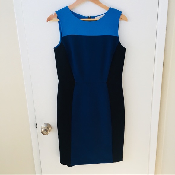 LOFT Dresses & Skirts - LOFT blue colorblock sheath dress